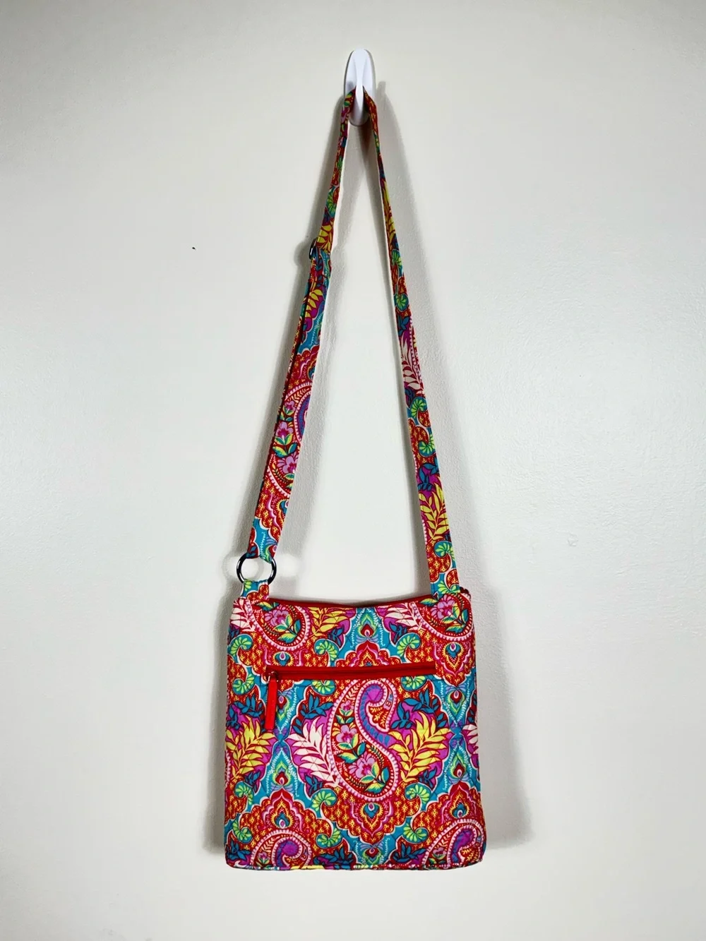 Vera Bradley Paisley In Paradise Hipster Crossbody Retired Quilted Bohemian